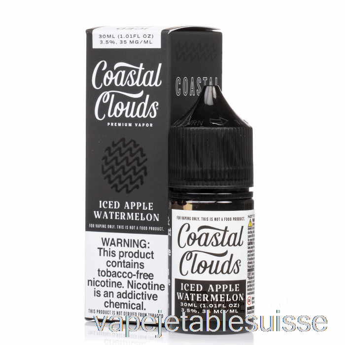 Vape Suisse Pomme Glacée Pastèque - Sels Côtiers - 30ml 35mg